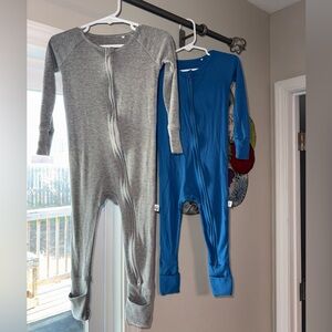 Lazy Bones Ribbed Convertible Footed Pajamas